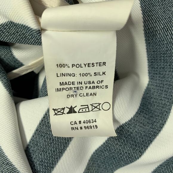 MARC JACOBS Size 6 Black White Polyester Stripe Pencil Skirt - Picture 6 of 6